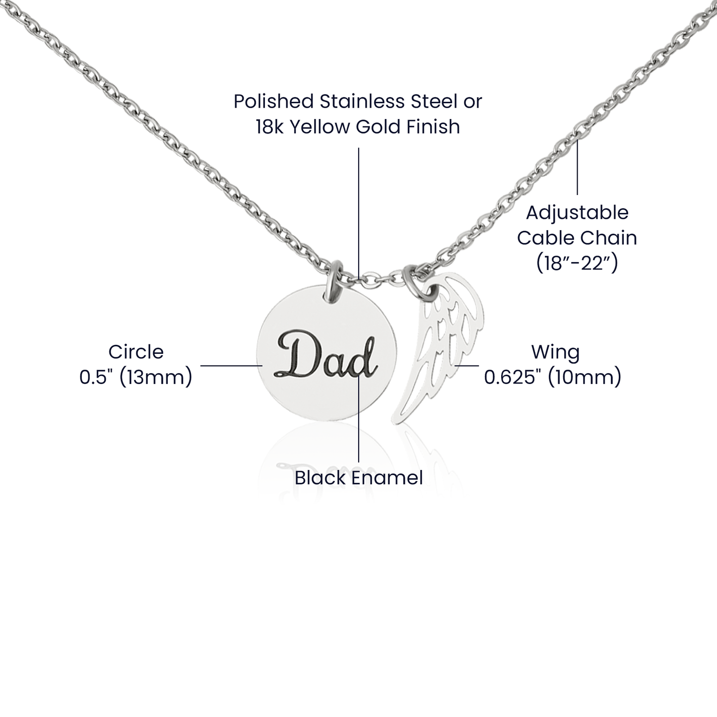 Gold Dad Necklace