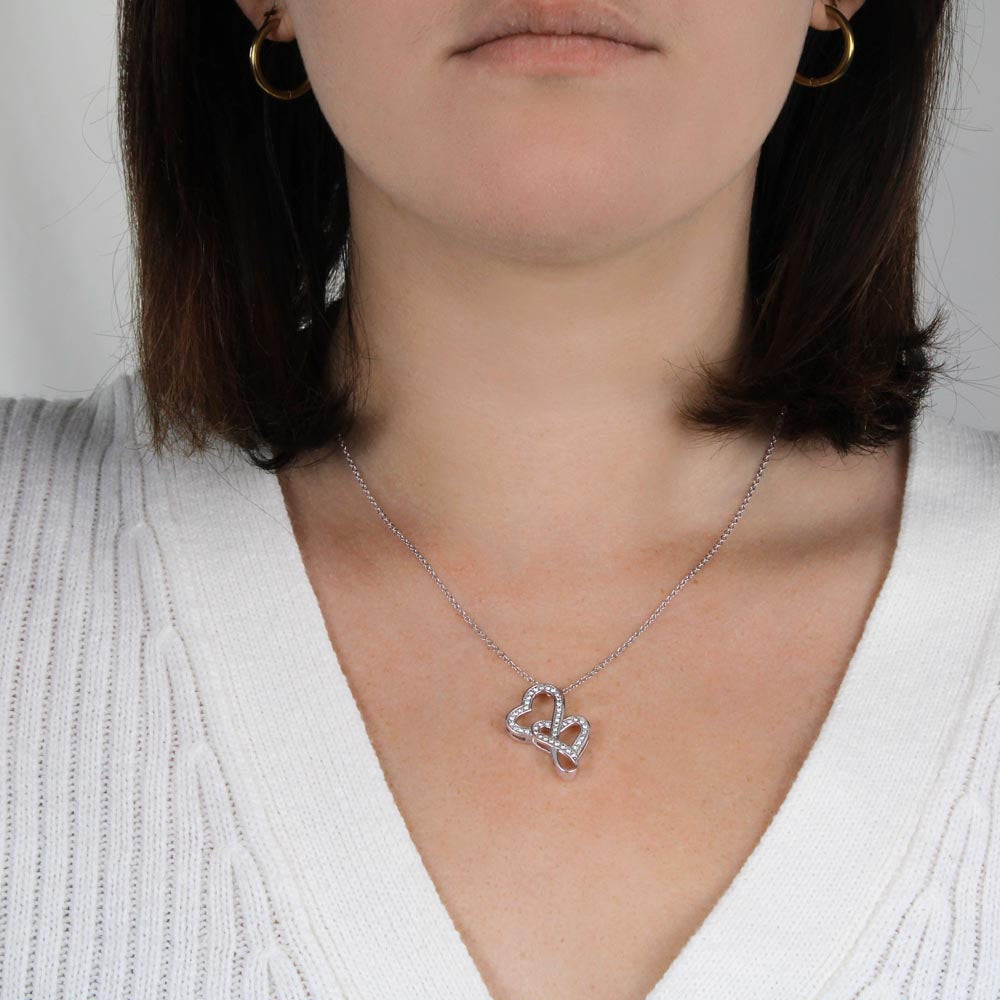 Heart to Heart White Gold Necklace