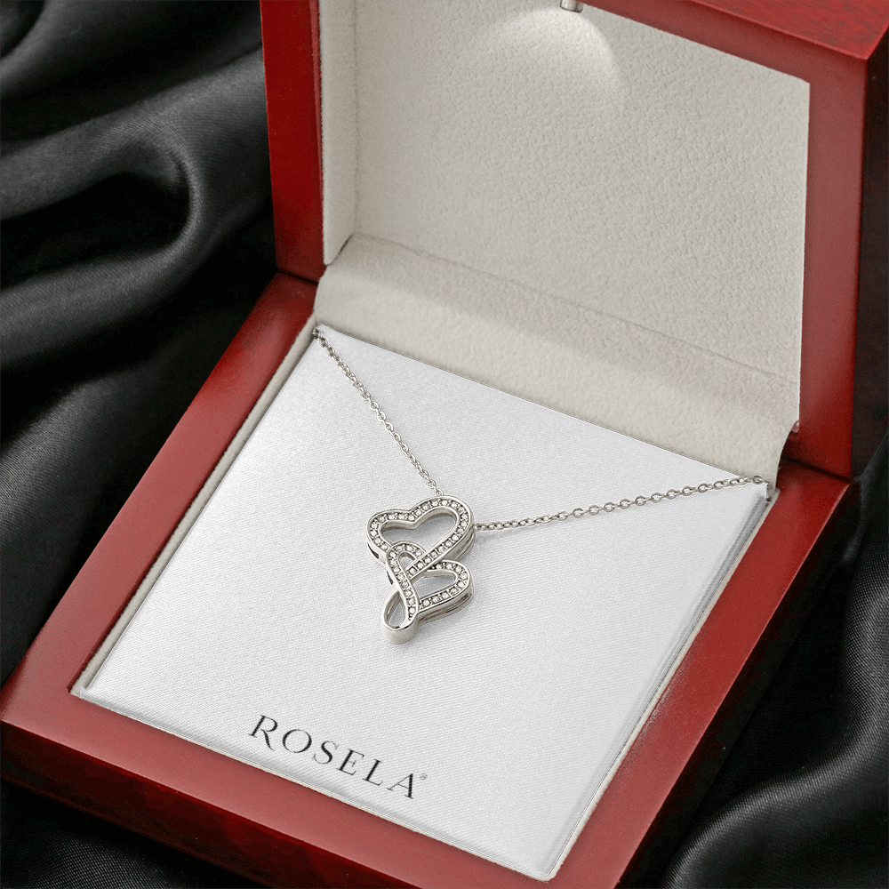 Heart to Heart White Gold Necklace