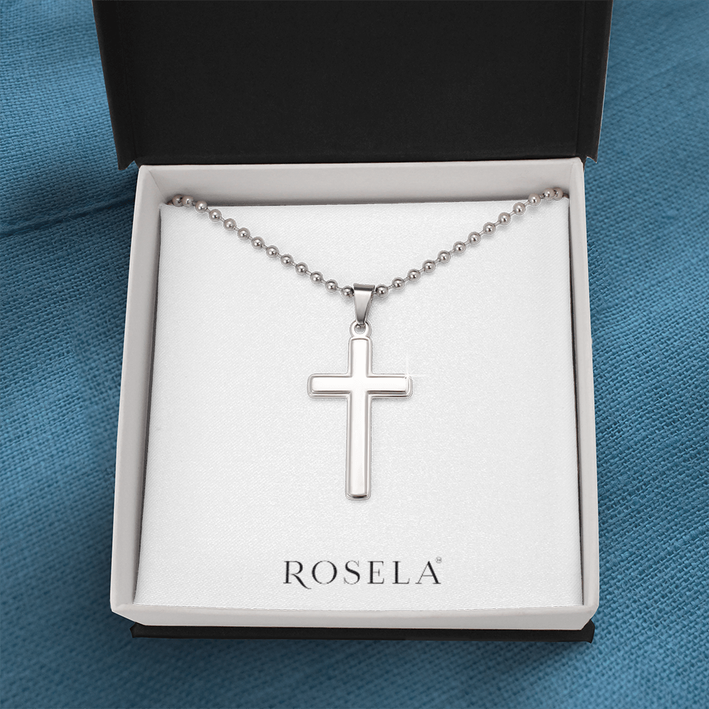White Gold Cross Necklace