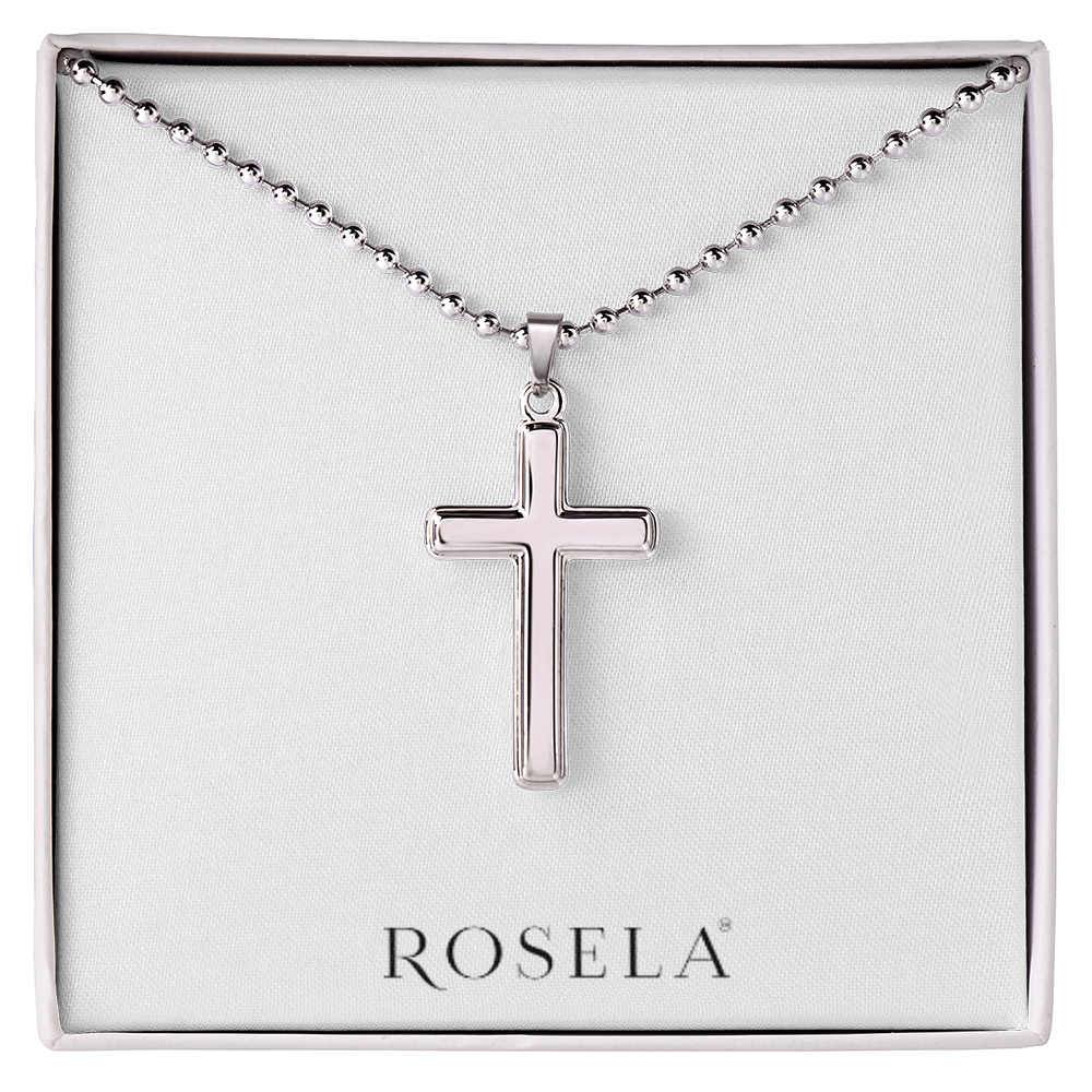 White Gold Cross Necklace
