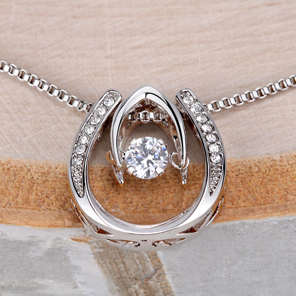 Lucky In Love White Gold Necklace