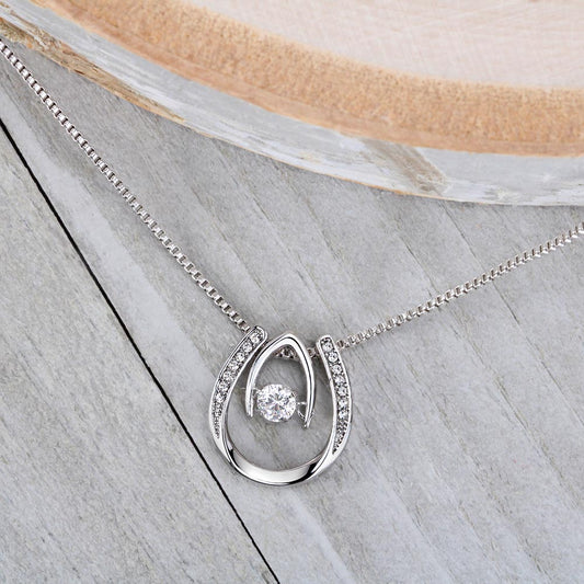 Lucky In Love White Gold Necklace