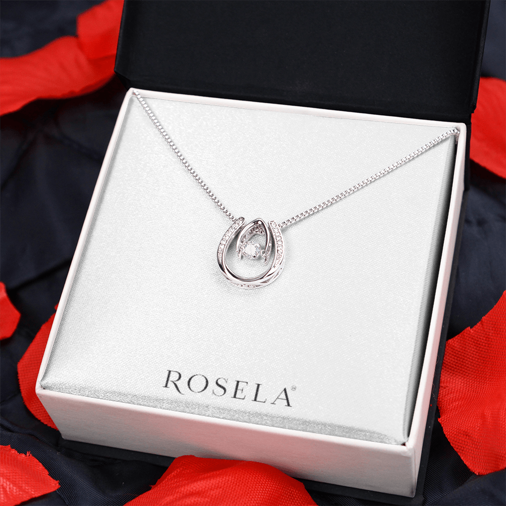 Lucky In Love White Gold Necklace