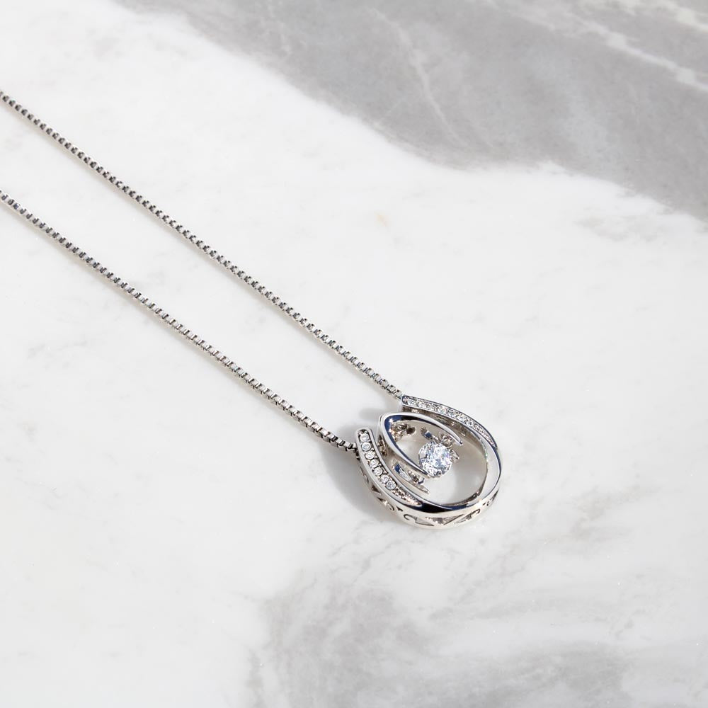 Lucky In Love White Gold Necklace