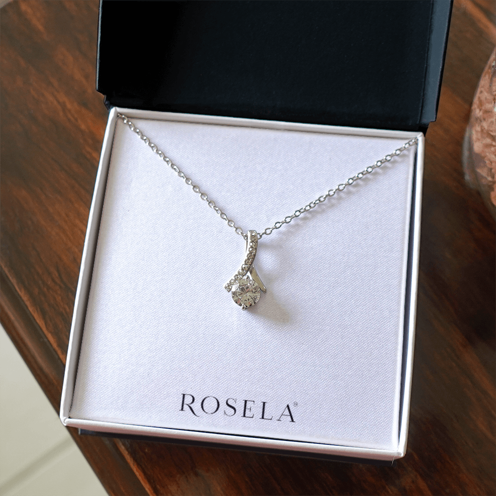 Alluring Beauty White Gold Necklace