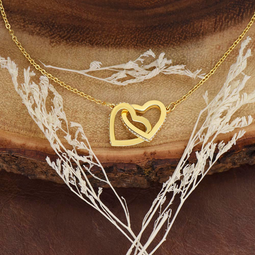 Interlocking Hearts Gold Necklace