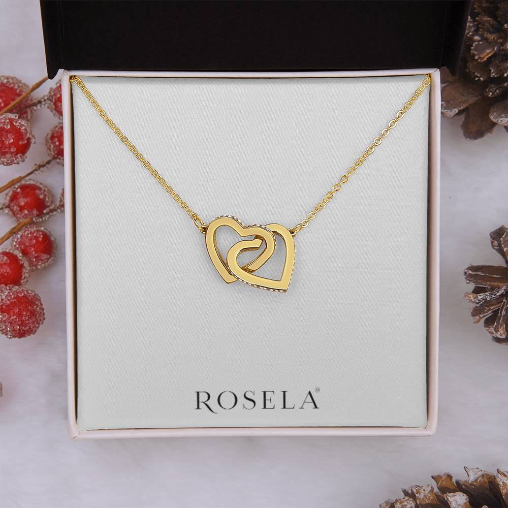 Interlocking Hearts Gold Necklace