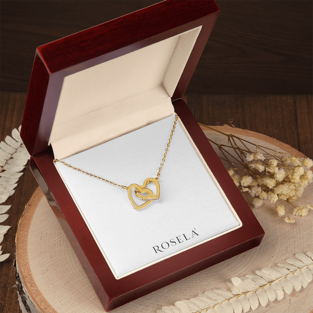 Interlocking Hearts Gold Necklace