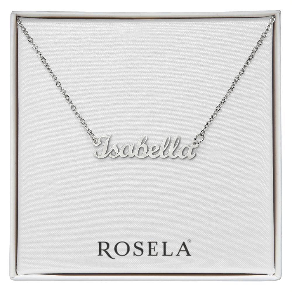 Custom Silver Name Necklace