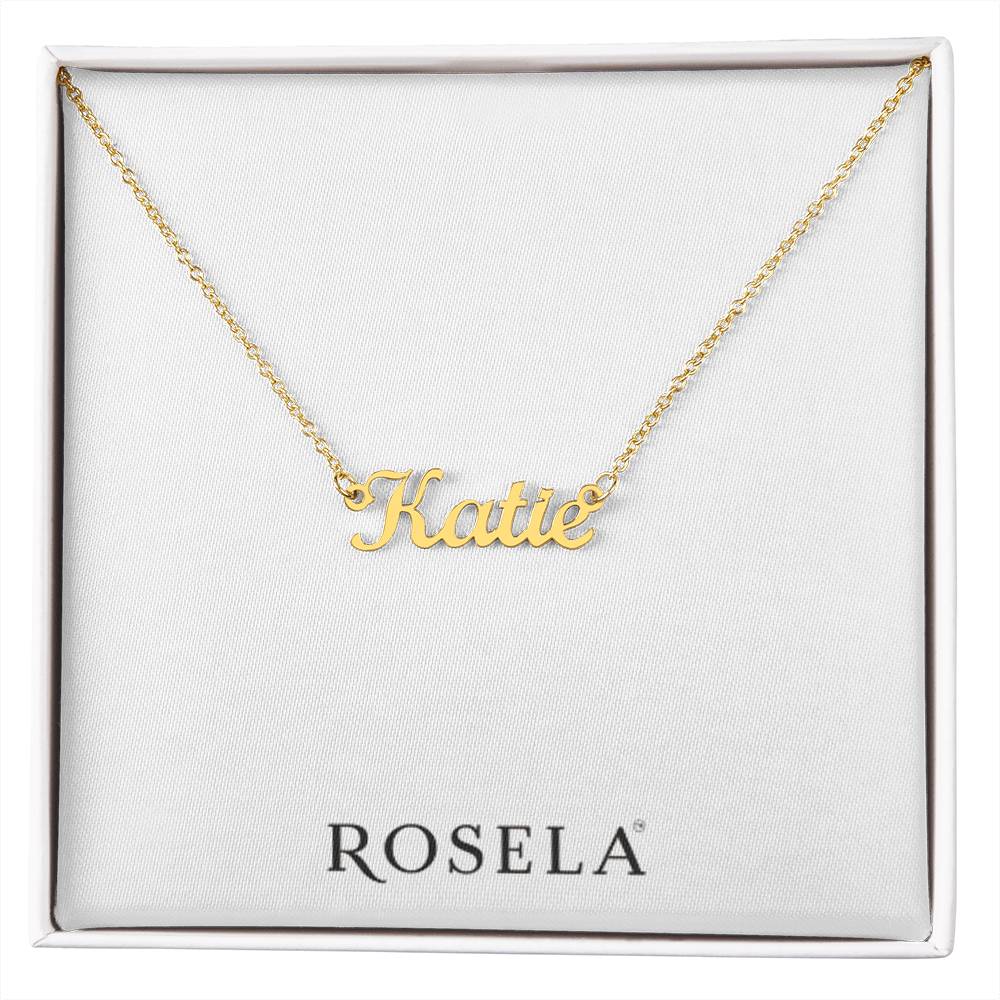 Custom Gold Name Necklace