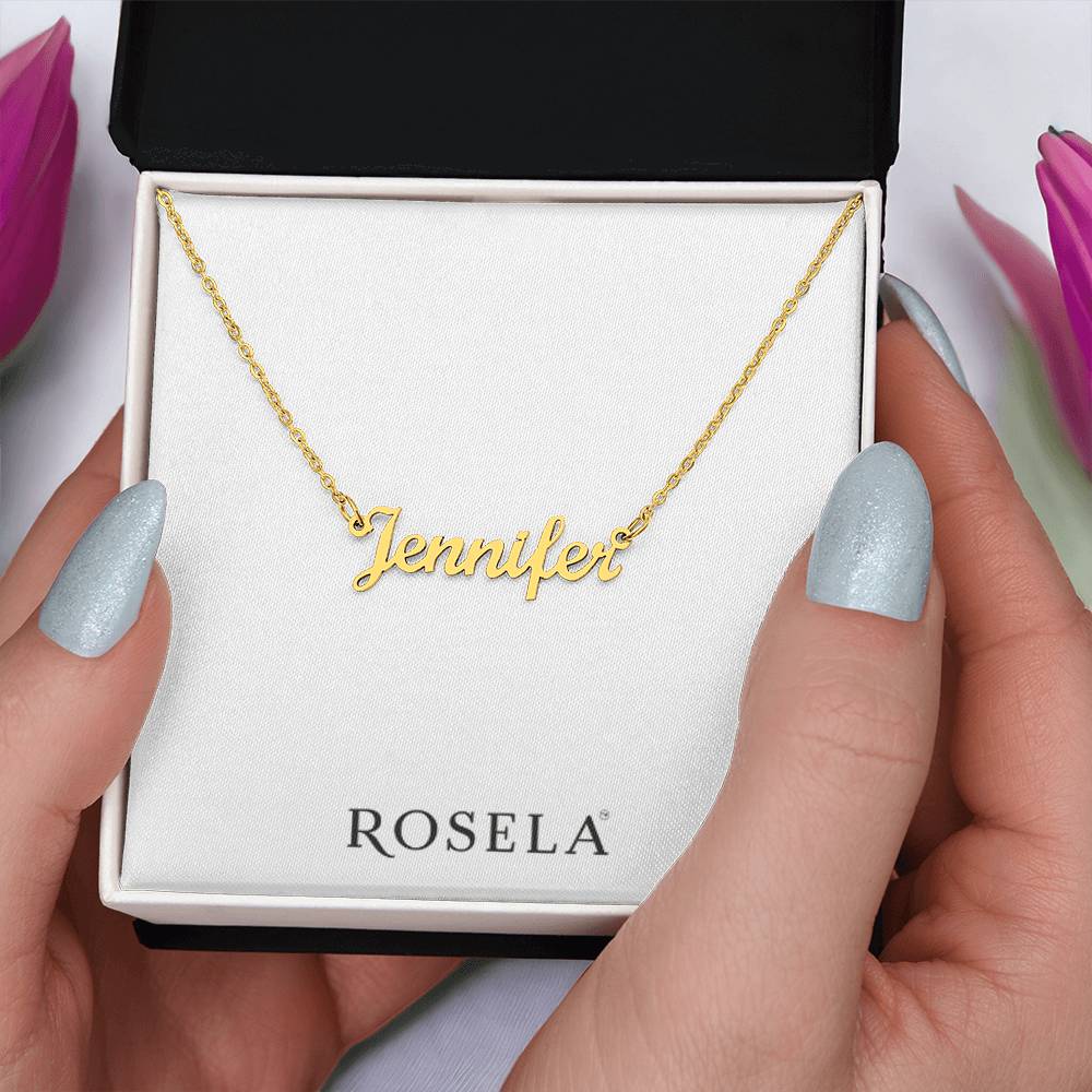 Custom Gold Name Necklace