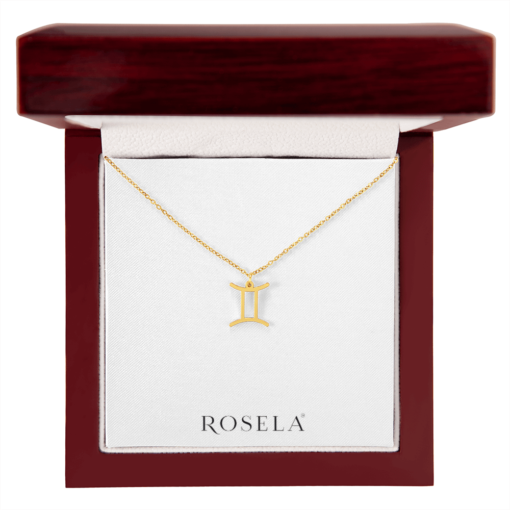 Gemini Gold Necklace