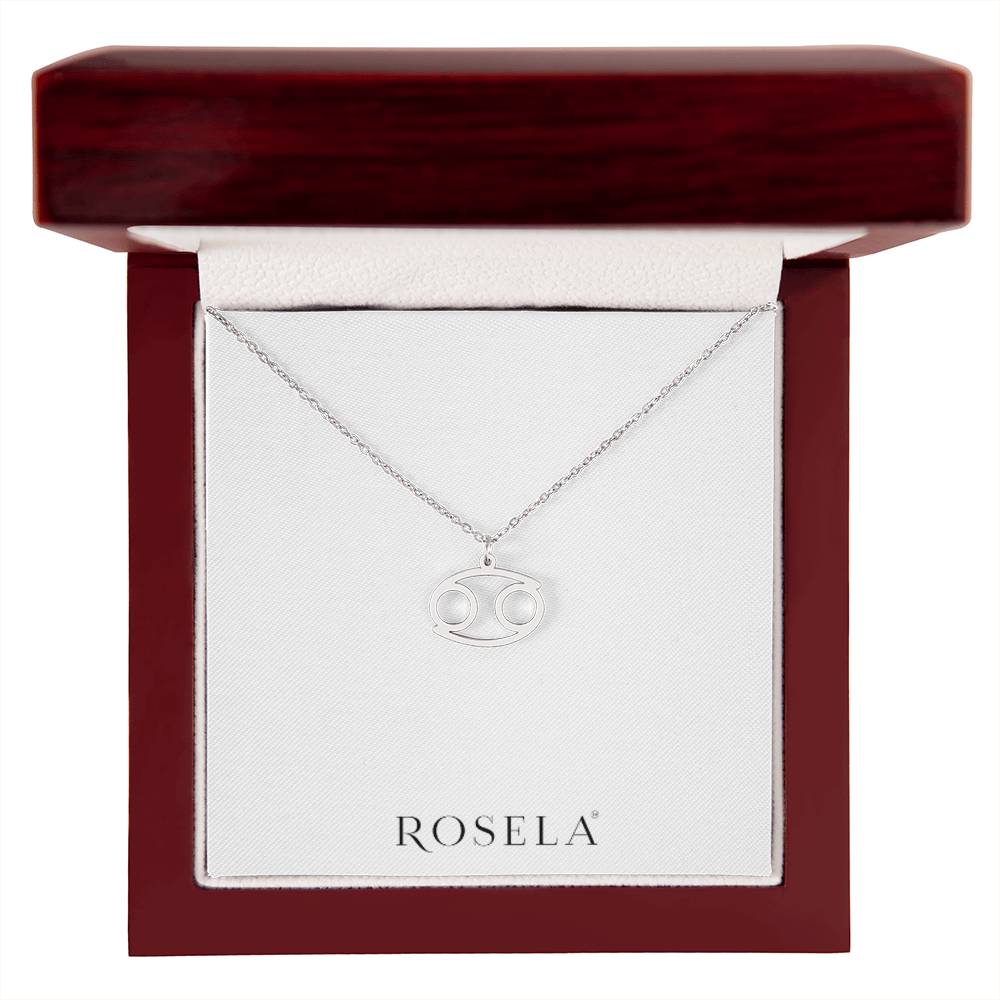 Cancer White Gold Necklace