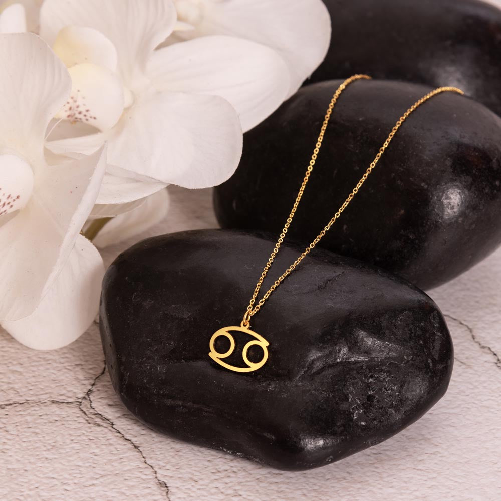 Cancer Gold Necklace