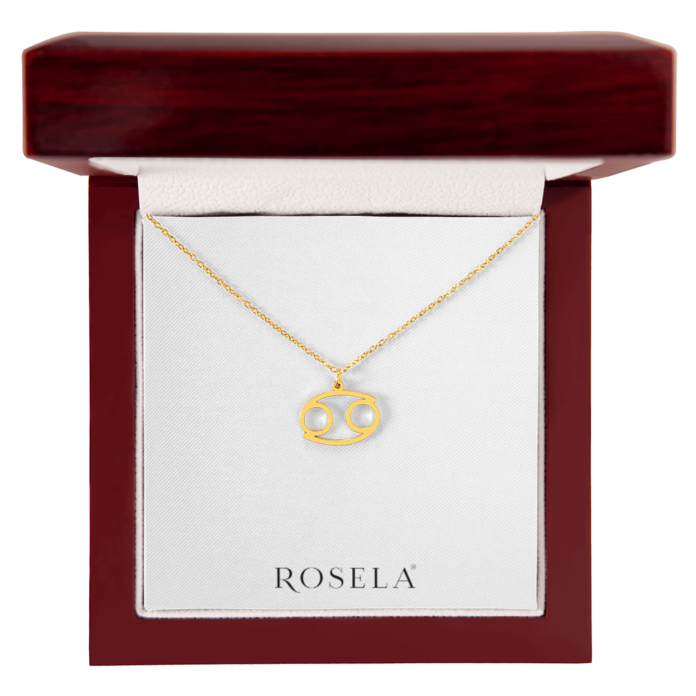 Cancer Gold Necklace