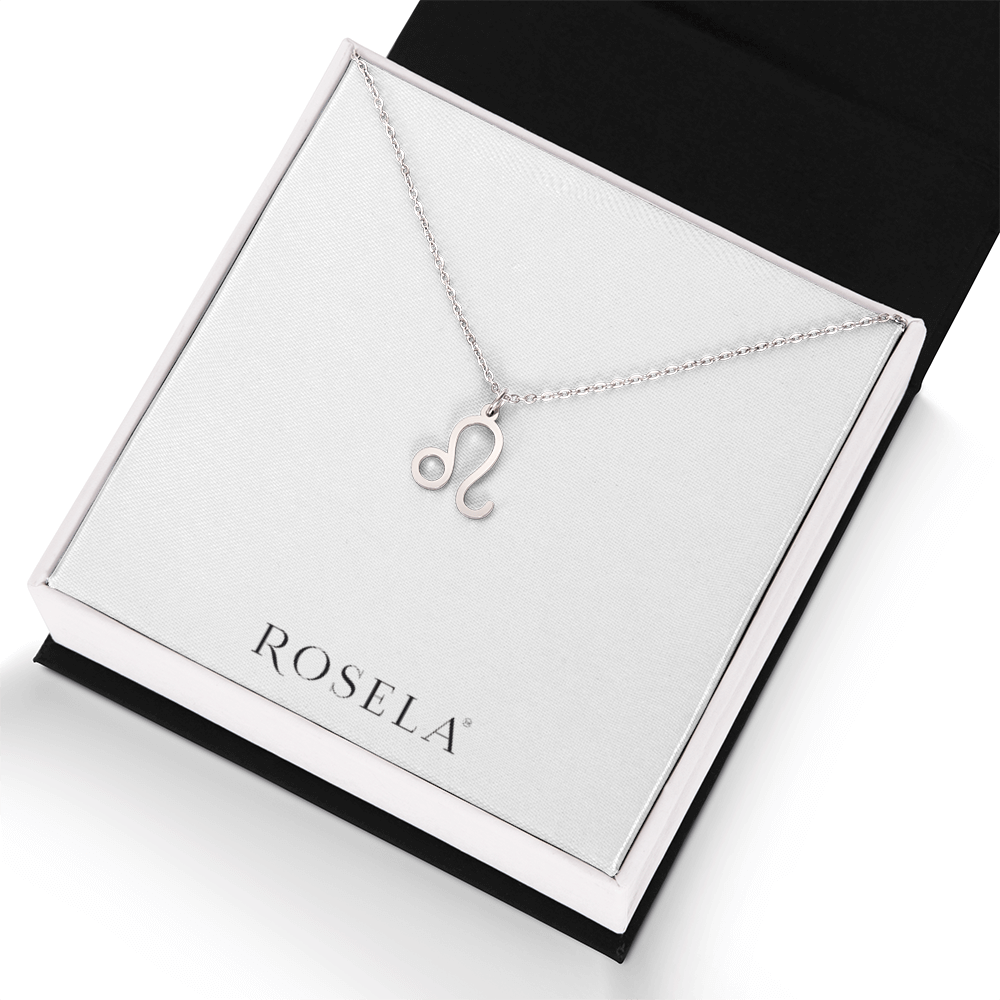 Leo White Gold Necklace