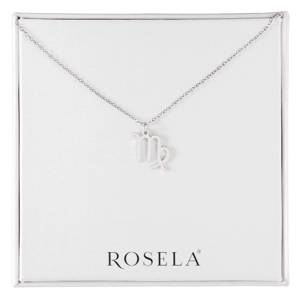 Virgo White Gold Necklace