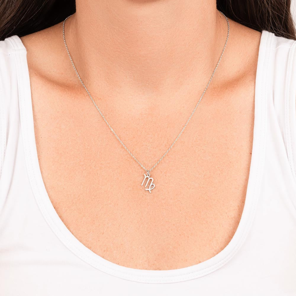 Virgo White Gold Necklace
