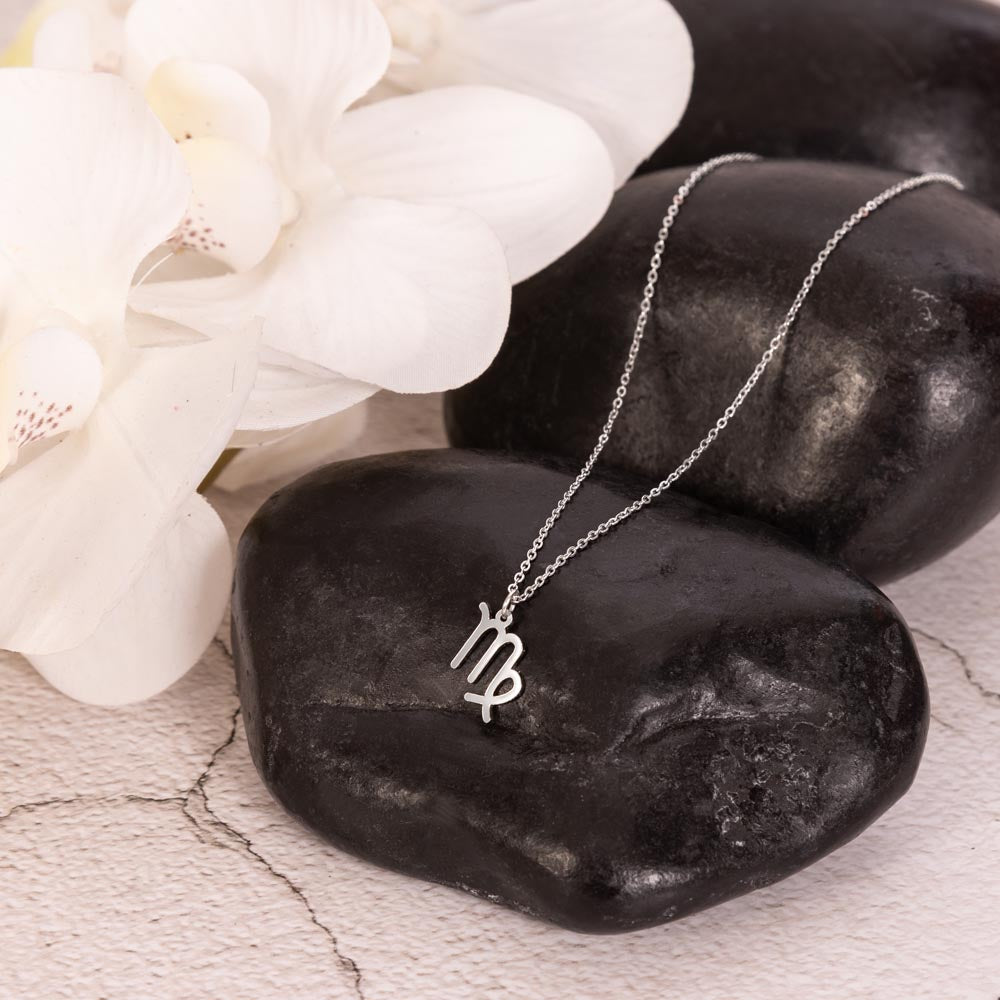 Virgo White Gold Necklace