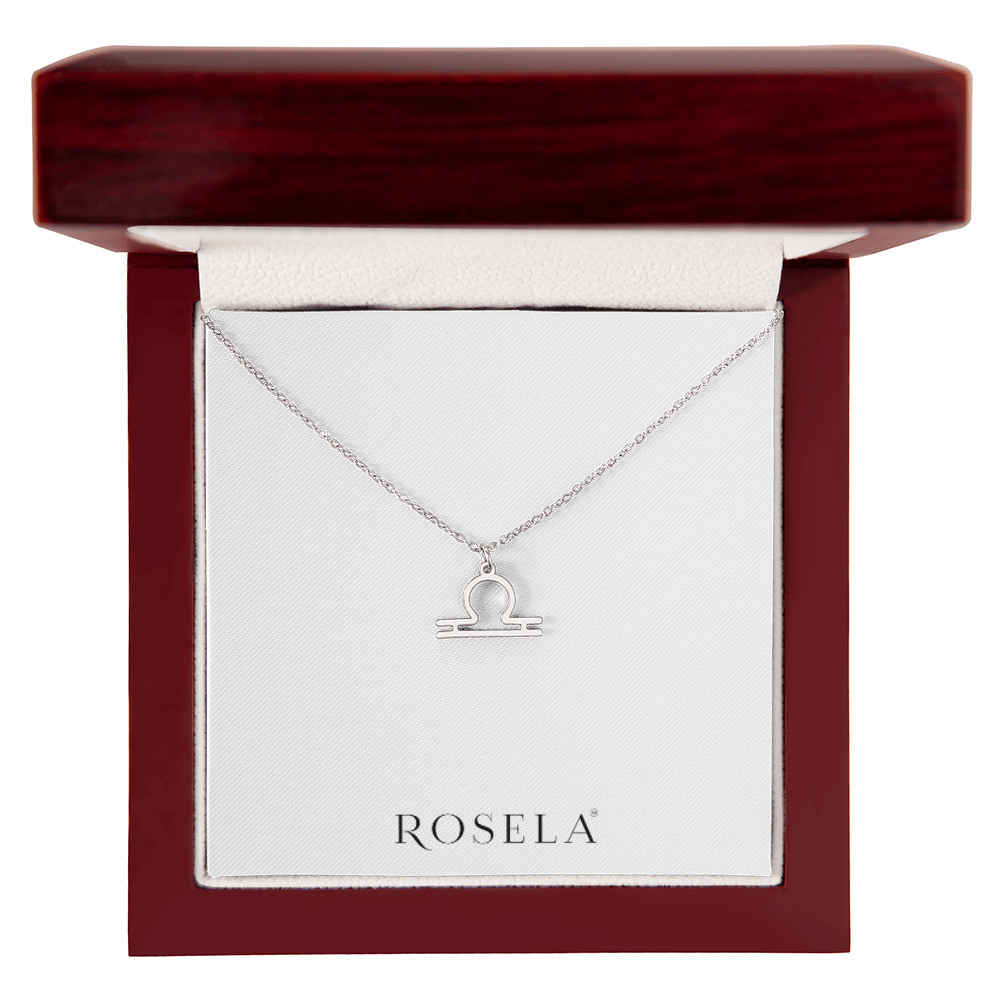 Libra White Gold Necklace