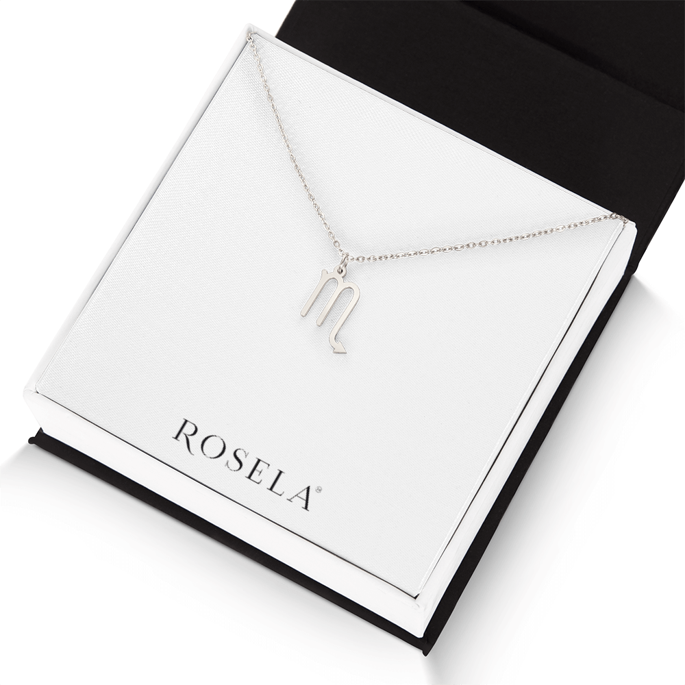 Scorpio White Gold Necklace