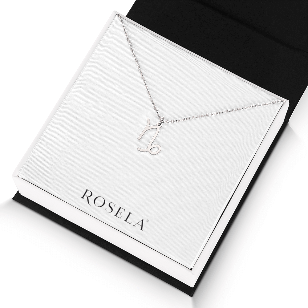 Capricorn White Gold Necklace