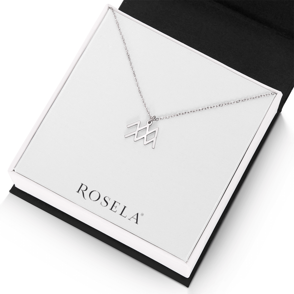 Aquarius White Gold Necklace