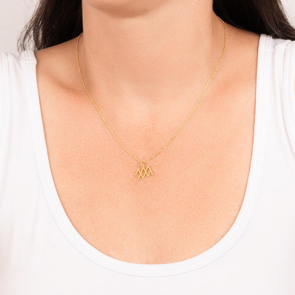 Aquarius Gold Necklace