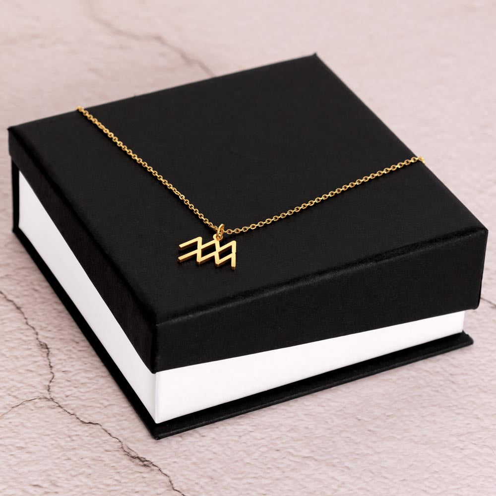 Aquarius Gold Necklace