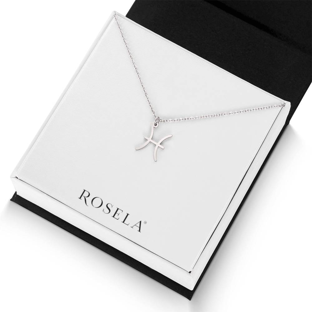 Pisces White Gold Necklace