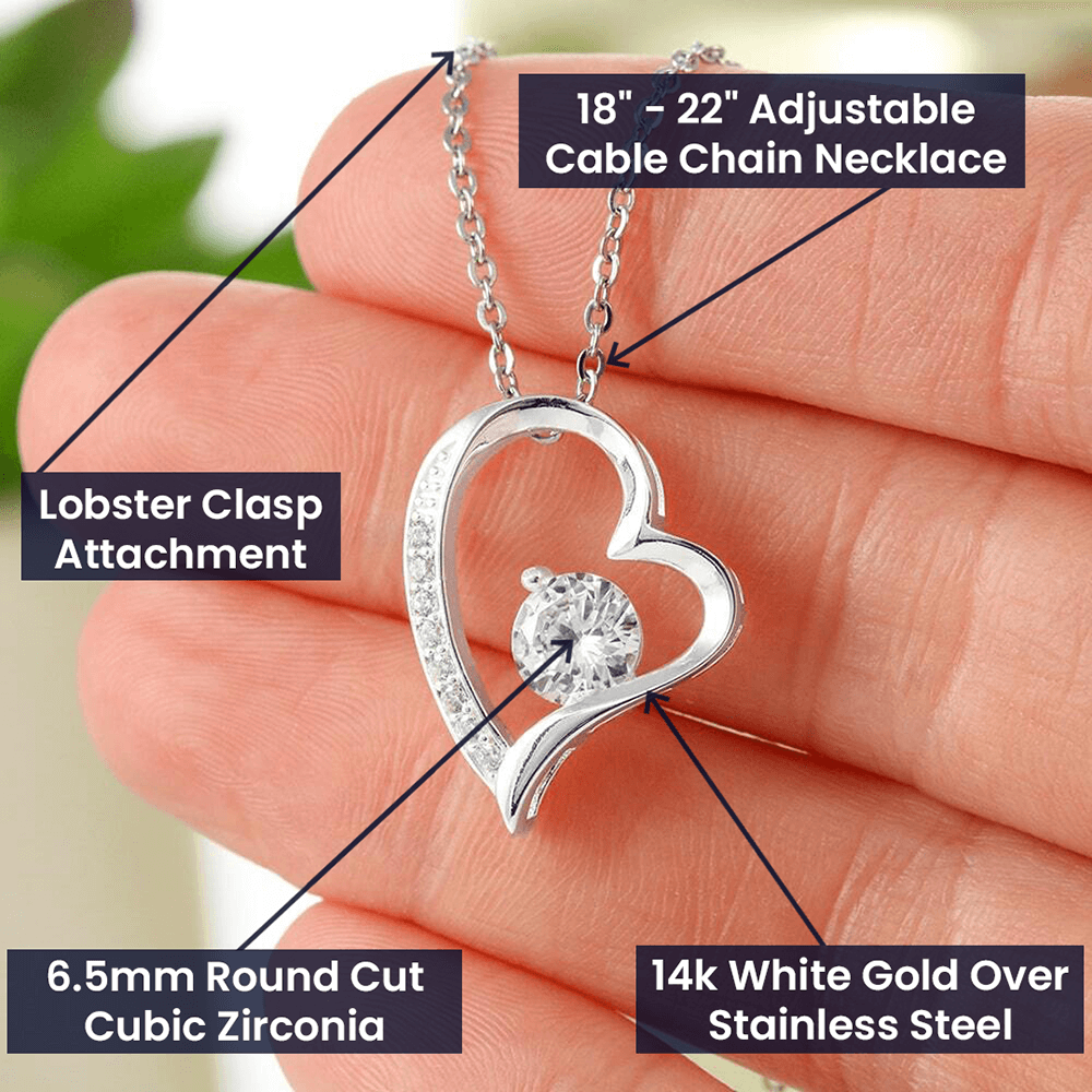 Forever Love White Gold Necklace