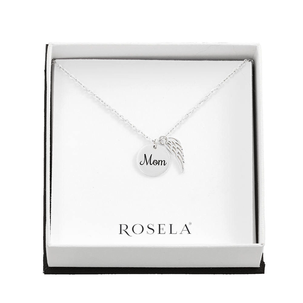 White Gold Mom Necklace
