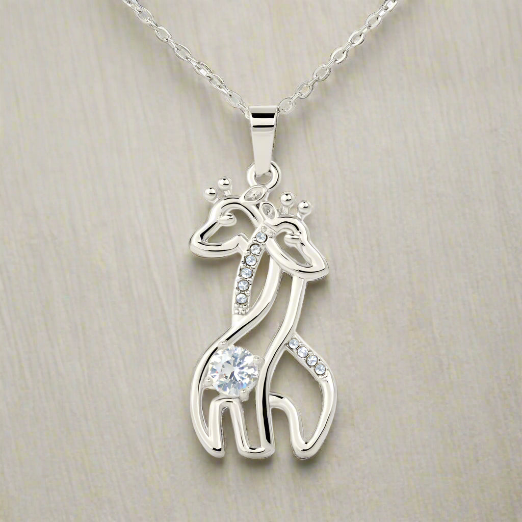 Giraffe White Gold Necklace