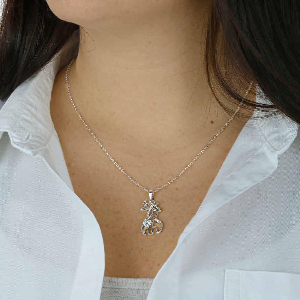 Giraffe White Gold Necklace
