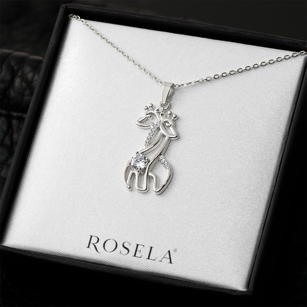 Giraffe White Gold Necklace